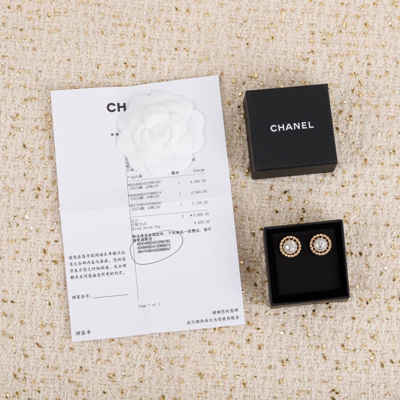 Ch*el earrings